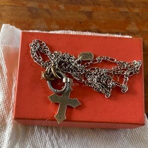 James Avery Silver Cross Pendant Necklace